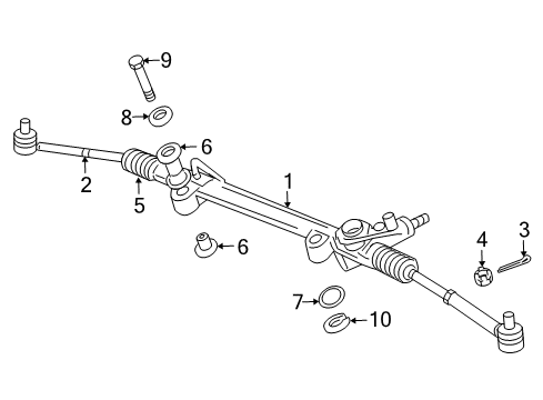 2006 Dodge Viper Steering Column & Wheel, Steering Gear & Linkage, Shaft & Internal Components, Shroud, Switches & Levers Diagram