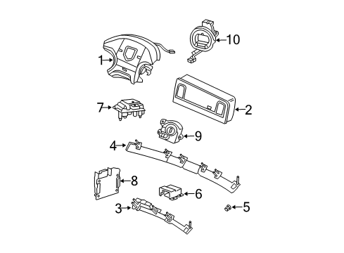 2003 Dodge Ram 2500 Air Bag Components Diagram