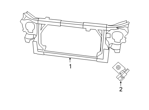2009 Jeep Wrangler Radiator Support Diagram