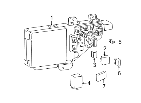 2003 Chrysler Sebring Electrical Components Diagram