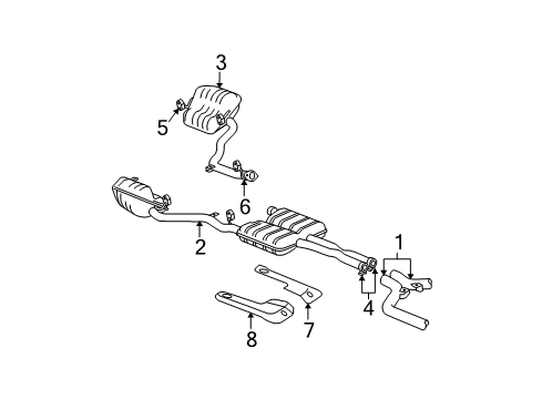 2010 Dodge Charger Exhaust Components Diagram