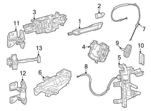 2025 Jeep Grand Cherokee Lock & Hardware Diagram 3 - Thumbnail