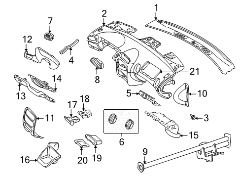 2000 Chrysler Concorde Instrument Panel Diagram