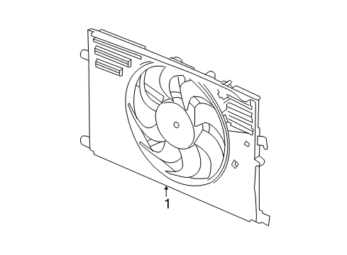 2018 Ram ProMaster City Cooling System, Radiator, Water Pump, Cooling Fan Diagram