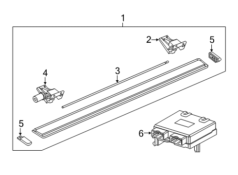 2022 Ram 2500 Running Board Diagram 1 - Thumbnail