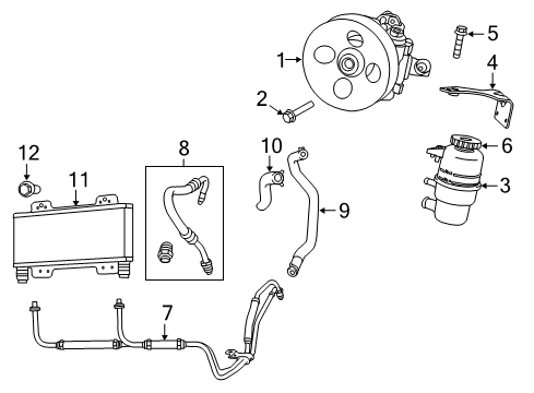 2016 Dodge Viper P/S Pump & Hoses, Steering Gear & Linkage Diagram 2 - Thumbnail