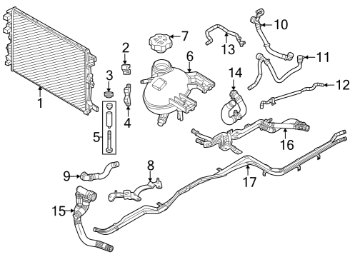 2024 Dodge Hornet Radiator & Components Diagram