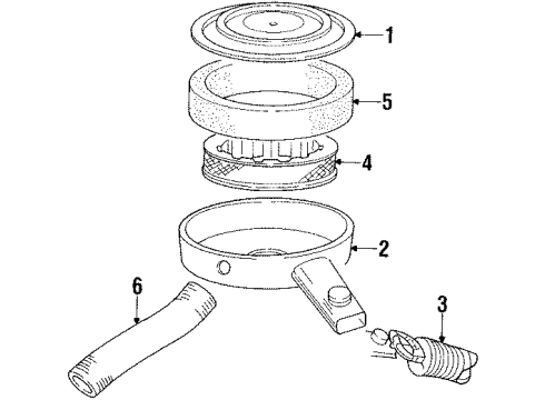 1992 Dodge D350 Air Intake Diagram