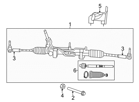 2017 Jeep Patriot Steering Column & Wheel, Steering Gear & Linkage Diagram 3 - Thumbnail
