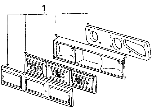 1985 Dodge 600 Tail Lamps Diagram