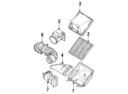 1994 Dodge Stealth Air Inlet Diagram
