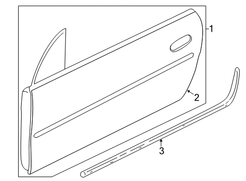 2005 Chrysler PT Cruiser Front Door Diagram