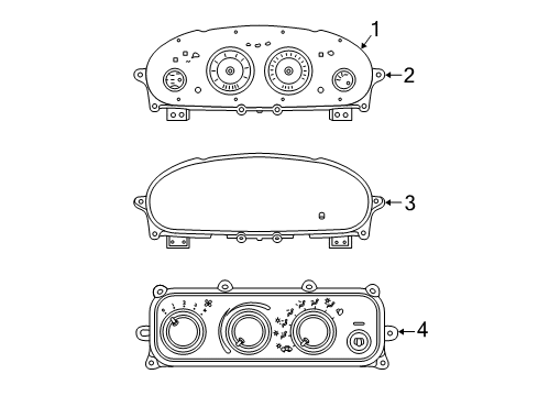 2003 Chrysler Sebring A/C & Heater Control Units Diagram