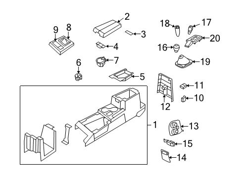 2009 Dodge Nitro Center Console Diagram
