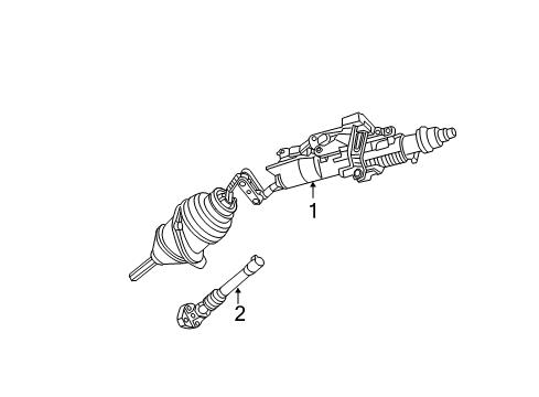 2014 Dodge Charger Steering Column & Wheel, Steering Gear & Linkage Diagram 2 - Thumbnail