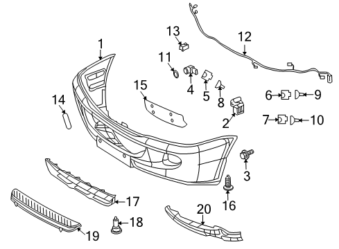 2007 Dodge Sprinter 3500 Front Bumper Diagram