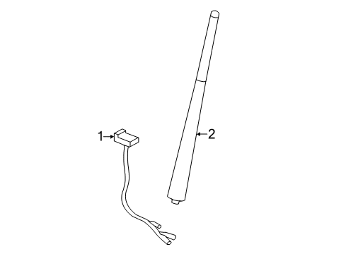 2011 Chrysler 200 Antenna & Radio Diagram