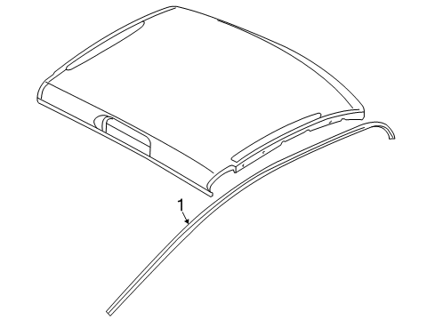 2024 Ram 1500 Classic Exterior Trim - Cab Diagram