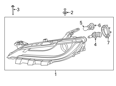 2015 Chrysler 200 Headlamps Diagram