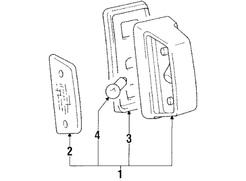 1989 Dodge Colt License Lamps Diagram 3 - Thumbnail