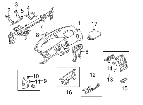 2003 Chrysler Sebring Instrument Panel Diagram