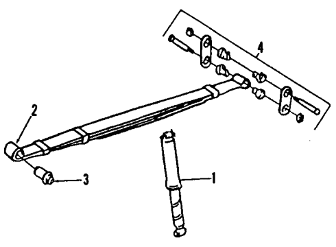 2002 Dodge Ram 2500 Van Wheel Bearings - Rear Diagram