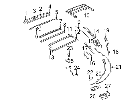 2013 Chrysler 200 Convertible Top Diagram 2 - Thumbnail