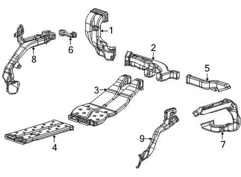 2025 Jeep Wagoneer L Ducts Diagram