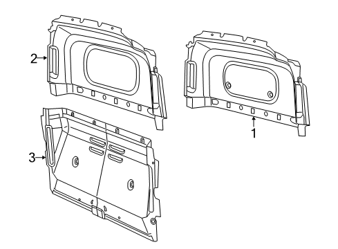 2018 Ram ProMaster City Partition Panel Diagram