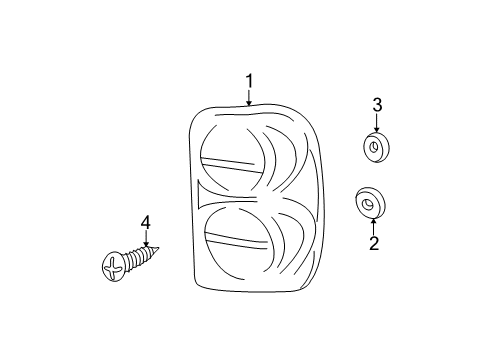 2003 Jeep Liberty Combination Lamps Diagram