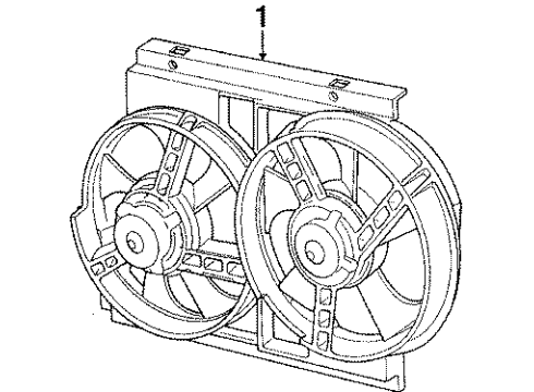1992 Chrysler Imperial Cooling System, Radiator, Water Pump, Cooling Fan Diagram
