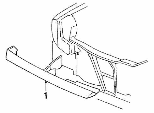 1997 Dodge Neon Grille & Components Diagram