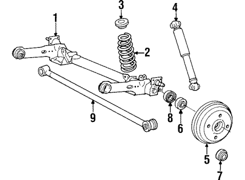1990 Dodge Colt Rear Brakes Diagram