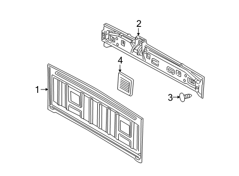 2006 Dodge Ram 1500 Back Panel Diagram 1 - Thumbnail