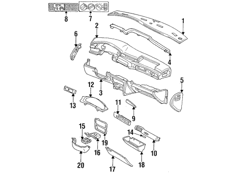 1994 Chrysler New Yorker Instrument Panel Diagram