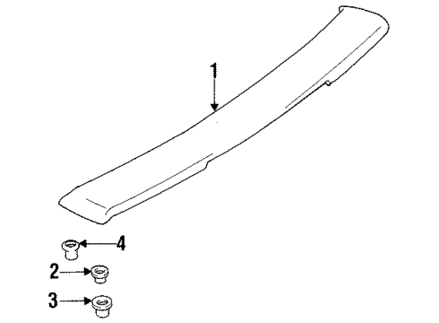 1994 Dodge Colt Rear Spoiler Diagram