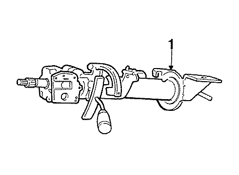 1992 Chrysler New Yorker Steering Column & Wheel, Shroud, Switches & Levers Diagram 5 - Thumbnail