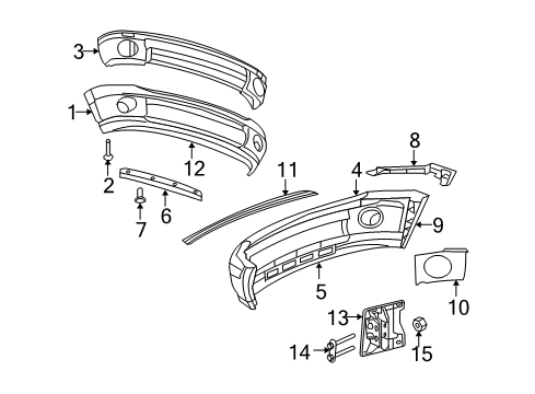 2008 Dodge Ram 1500 Front Bumper Diagram