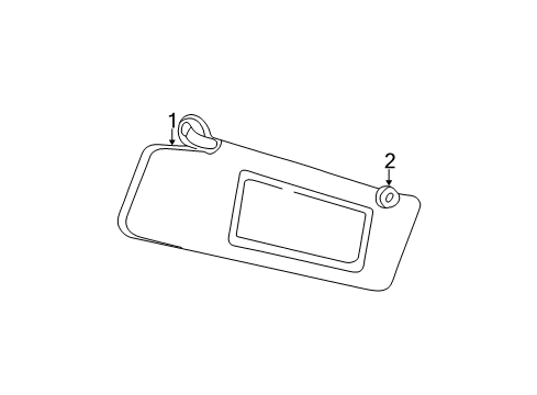 2002 Chrysler Sebring Interior Trim - Roof Diagram 2 - Thumbnail