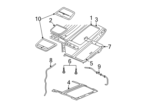 2009 Jeep Commander Sunroof Diagram
