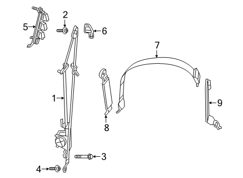 2019 Ram 1500 Front Seat Belts Diagram