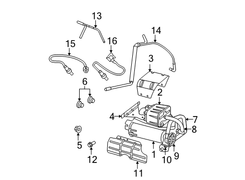 2005 Dodge Ram 1500 Emission Components Diagram