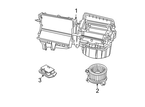 2009 Jeep Patriot Blower Motor & Fan Diagram