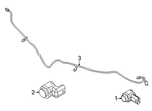 2015 Jeep Renegade Electrical Components - Front Bumper Diagram