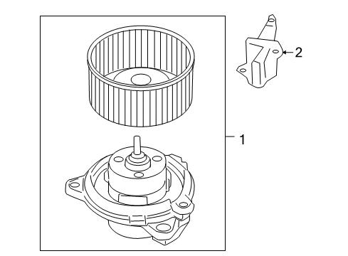 2011 Ram Dakota Blower Motor & Fan Diagram
