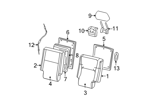 2009 Jeep Commander Second Row Seats Diagram