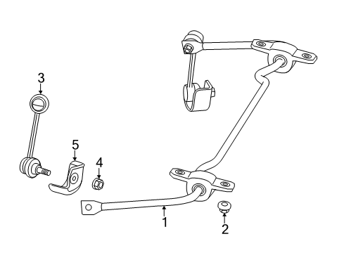 2013 Dodge Dart Rear Suspension, Control Arm Diagram 3 - Thumbnail