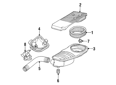 1992 Chrysler LeBaron Air Inlet Diagram