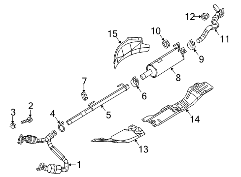 2013 Ram 1500 Exhaust Components Diagram 2 - Thumbnail