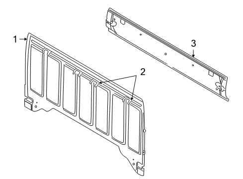 2000 Dodge Dakota Back Panel Diagram 2 - Thumbnail